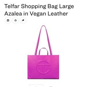 Telfar Shopping Bag Large Azalea in Vegan Leather